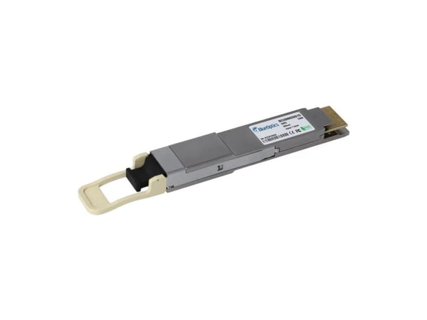 Dell PC4JJ-kompatibel BlueOptics© QSFP-DD-transceiver for multimode 200 Gigabit høyhastighets dataoverføring i fiberoptiske nettverk. Støtter 200 G...