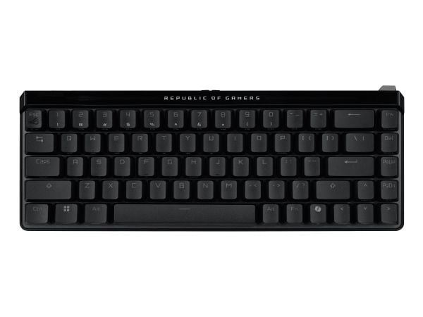 ASUS ROG Falchion Ace HFX - Tastatur - 65% - compact - med berøringspanel - bakgrunnsbelyst - USB - tastsvitsj: ROG HFX Magnetbrytere - svart