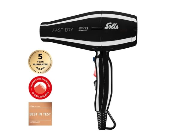 Solis Fast Dry 360? jonisk Svart
