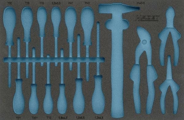 HAZET 163-330L, Skuffeenhet, Blå, Grå, Skum, Tyskland, 342 mm, 519 mm HAZET 163-330L, Skuffeenhet, Blå, Grå, Skum, Tyskland, 342 mm, 519 mm