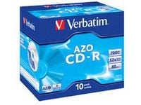 Verbatim AZO Crystal - 10 x CD-R - 700 MB 52x - cd-boks