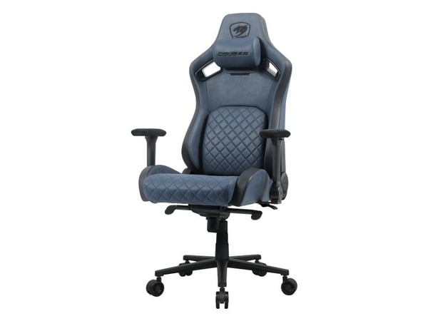 COUGAR CGR-DSF-BUB, Universal gamingstol, 150 kg, Polstret sete, Polstret ryggstøtte, Blå, Svart