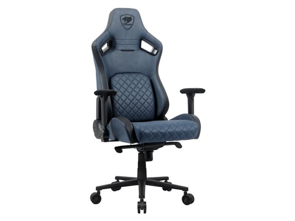 COUGAR CGR-DSF-BUB, Universal gamingstol, 150 kg, Polstret sete, Polstret ryggstøtte, Blå, Svart