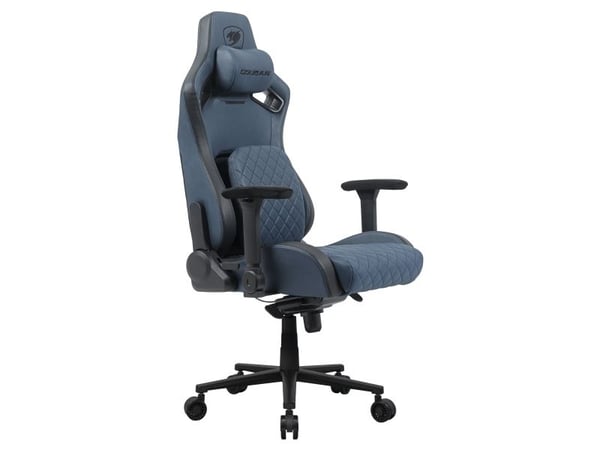 COUGAR CGR-DSF-BUB, Universal gamingstol, 150 kg, Polstret sete, Polstret ryggstøtte, Blå, Svart