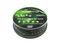 MediaRange - 25 x DVD-R - 4.7 GB (120 min) 16x - spindel