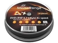 MediaRange - 10 x DVD+RW - 4.7 GB (120 min) 4x - spindel