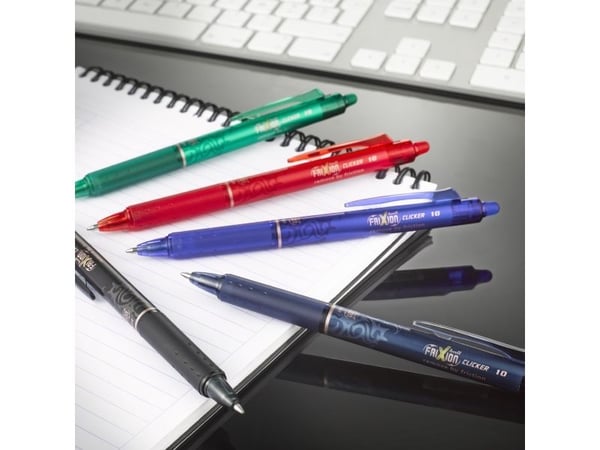Rollerpen, Pilot FriXion Point Clicker, 0,5 mm, sort, pakke a 12 stk
