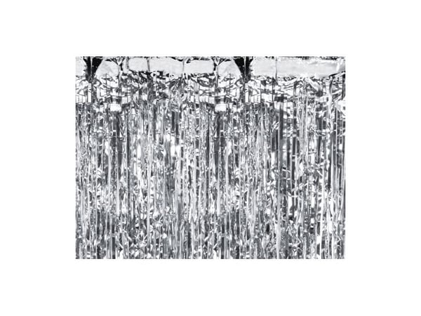 Sølv festgardin 100x200 cm