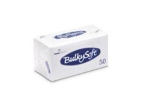 Serviet BulkySoft 33x33 cm 2-lag 1/8-Falset Hvid,40 pk x 50 stk/krt