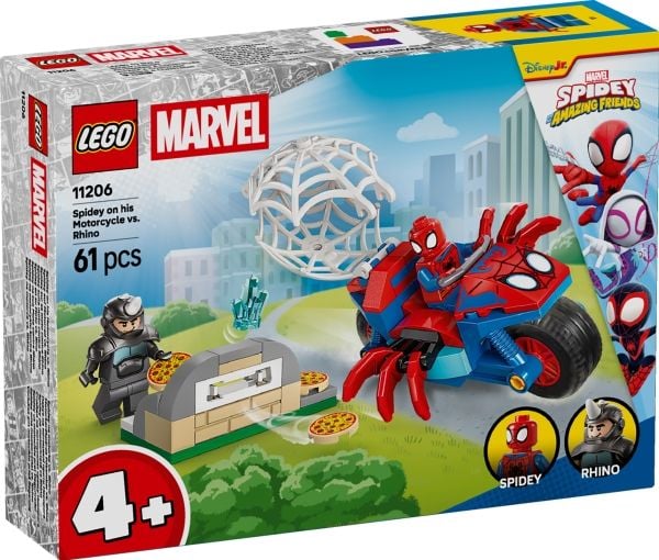 LEGO Spidey 11206 Spidey på motorsykkel mot Rhino