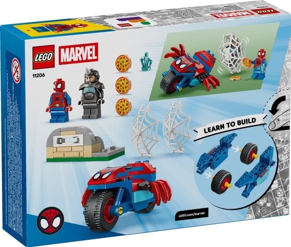 LEGO Spidey 11206 Spidey på motorsykkel mot Rhino