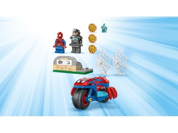 LEGO Spidey 11206 Spidey på motorsykkel mot Rhino