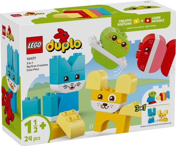 LEGO DUPLO My First 10477 3-i-1 Kreative, søte kjæledyr