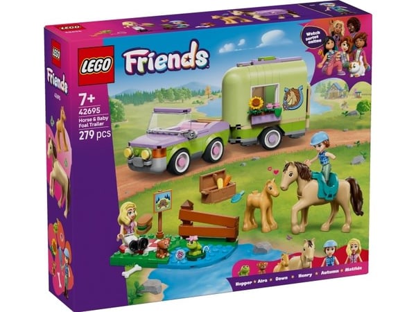 LEGO Friends 42695 Henger med hest og føll