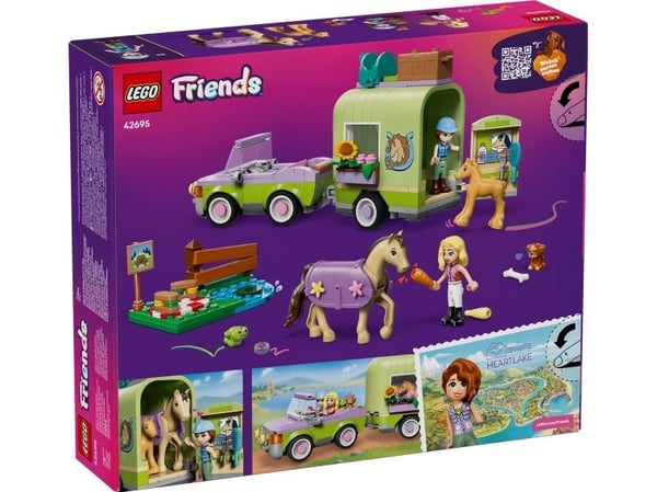 LEGO Friends 42695 Henger med hest og føll
