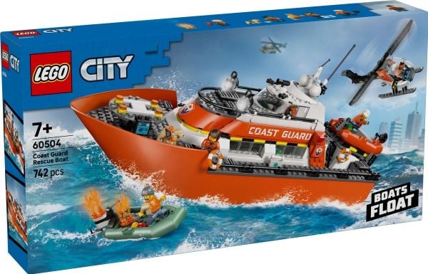 LEGO City 60504 Kystvaktens helikopter og redningsbåt
