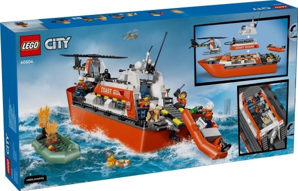 LEGO City 60504 Kystvaktens helikopter og redningsbåt
