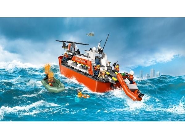 LEGO City 60504 Kystvaktens helikopter og redningsbåt