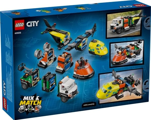 LEGO City 60505 Fly-, servicebil- og luftputebåt-remix
