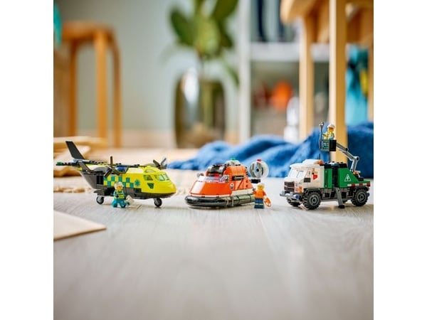 LEGO City 60505 Fly-, servicebil- og luftputebåt-remix