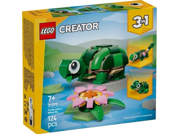 LEGO Creator 31377 Skilpadde med vannliljeblomst