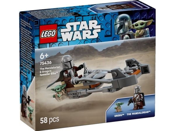 LEGO Star Wars TM 75436 Mandalorianeren og Grogus speedersykkel