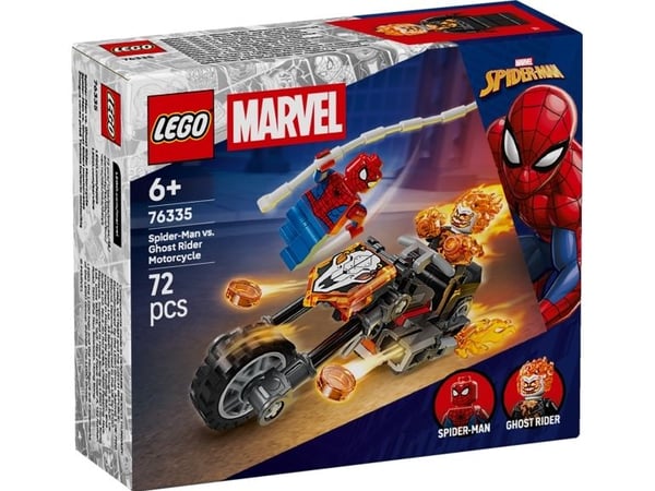 LEGO Super Heroes 76335 Spider-Man mot Ghost Rider på motorsykkel