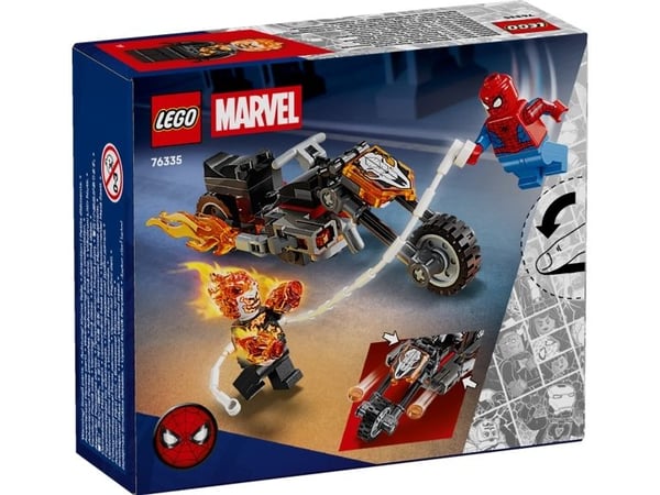 LEGO Super Heroes 76335 Spider-Man mot Ghost Rider på motorsykkel