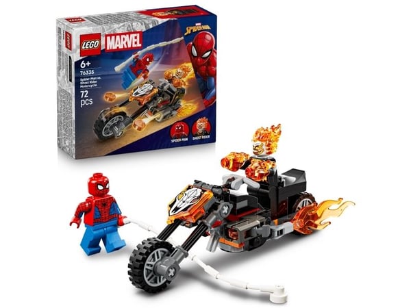 LEGO Super Heroes 76335 Spider-Man mot Ghost Rider på motorsykkel