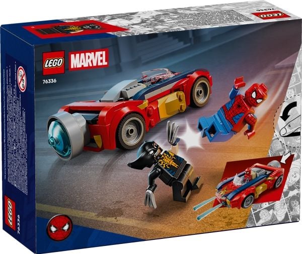 LEGO Super Heroes 76336 Spider-Man i bil mot venomifisert Wolverine