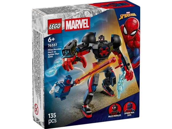 LEGO Super Heroes 76337 Miles Morales-robot mot Spider-Man 2099