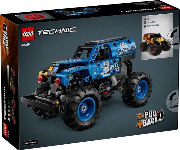 LEGO Technic 42219 Monster Jam™ Grave Digger™ tuli ja jää