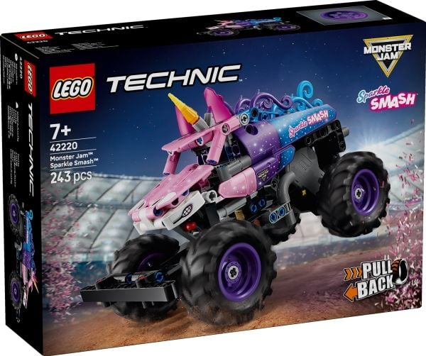LEGO Technic 42220 Monster Jam™ Sparkle Smash™ pull-back