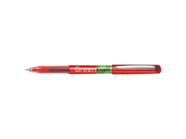 Pilot Greenball Begreen - Rulleballpenn - rød - 0.7 mm - fin
