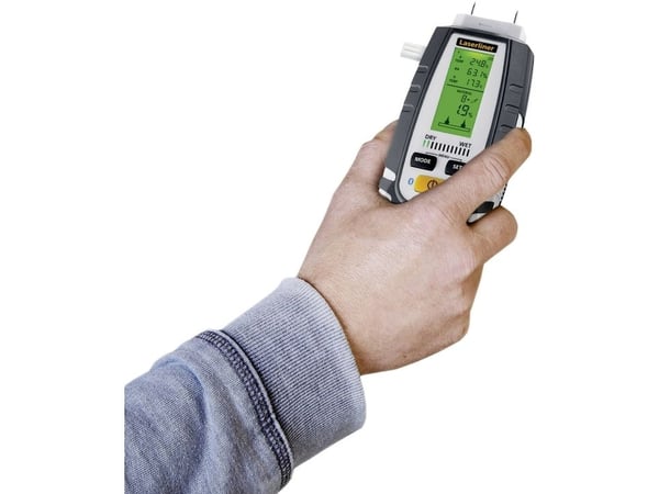 Laserliner MultiWet-Master Compact Plus -materiaalin kosteusmittari; Lämpötilan mittaus.