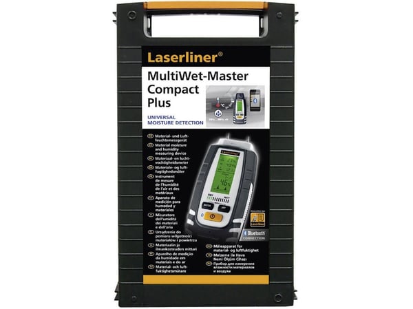 Laserliner MultiWet-Master Compact Plus -materiaalin kosteusmittari; Lämpötilan mittaus.