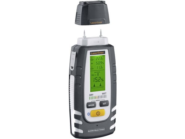 Laserliner MultiWet-Master Compact Plus -materiaalin kosteusmittari; Lämpötilan mittaus.