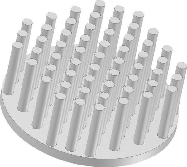 Fischer Elektronik ICK S R 50 x 20 Pin kylfläns 8,55 K/W (Ø x H) 50 mm x 20 mm