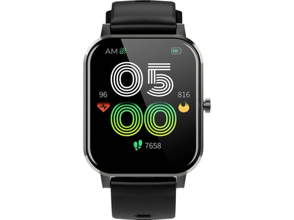 DENVER SW-181 - Smart ur med bånd - sort - näyttö 1.7" - Bluetooth