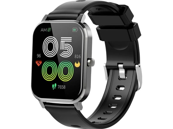 DENVER SW-181 - Smart ur med bånd - sort - näyttö 1.7" - Bluetooth