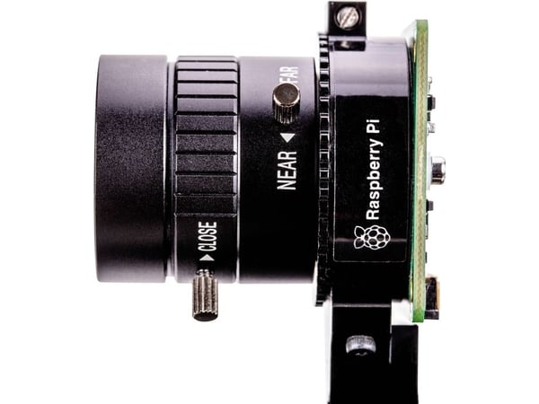 Raspberry Pi - CCTV-linse - fastfokal - manuell irisblender - CS-montering - 6 mm - f/1.2