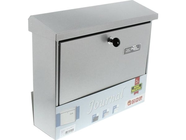 Postbox Burg Wächter JOURNAL 5867 SI Stålplatta Silver Nyckellås