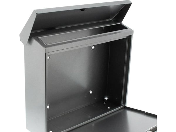 Postbox Burg Wächter JOURNAL 5867 SI Stålplatta Silver Nyckellås