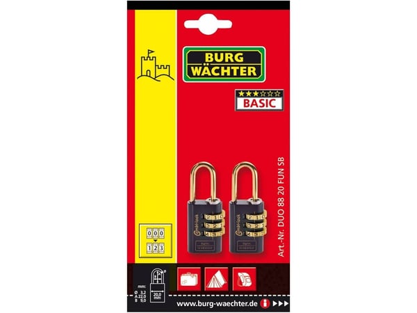 BURG-WÄCHTER 2er Set Duo 88 20 F SB