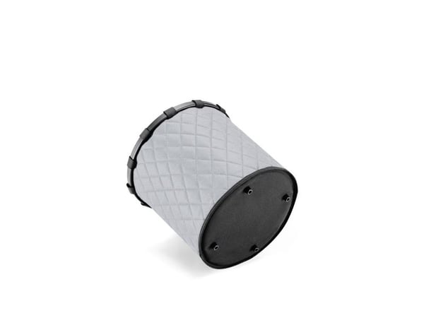 Reisenthel homebasket M, Grå, Aluminium, Polyester, Kurv, Monokromatisk, Geometrisk mønster, Innendørs