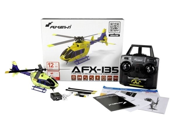 Amewi AFX-135, Helikopter, 14 år, 350 mAh, 100 g