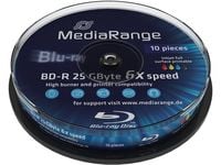 MediaRange BD-R 25 GB (6fach, 10 St?ck, bedruckbar) (MR500)