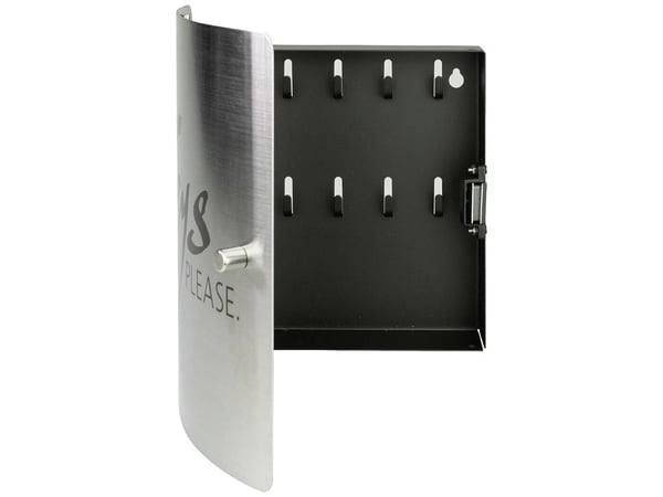 Burg Wächter Key Cabinet 6205/10 Ni KEYS PLEASE 33640 Antal krokar 10 Rostfritt stål, svart