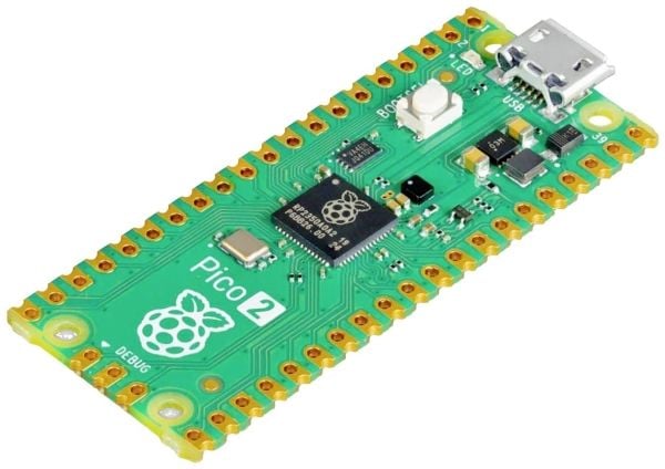 Raspberry Pi Pico 2 - Utviklingsbrett - Raspberry Pi RP2350 / 150 MHz - RAM 520 KB - Flash 4 MB