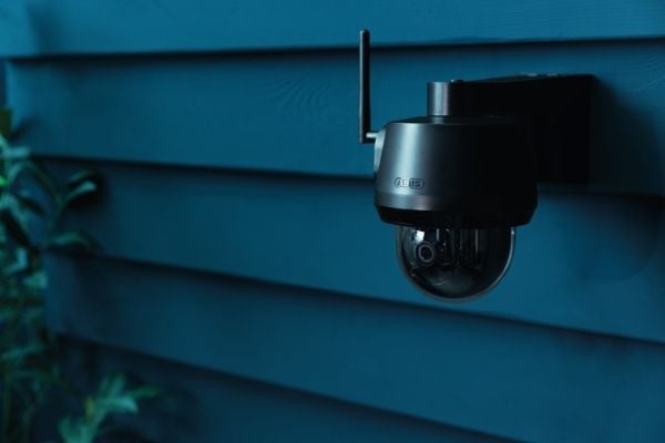 ABUS PPIC52520B, IP-sikkerhetskamera, Utendørs, Ledning & Trådløs, Vegg, Sort, Kuppel